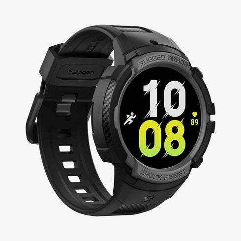 ACS06488 - Galaxy Watch 6 Classic (47mm) Case Rugged Armor Pro in black showing the front